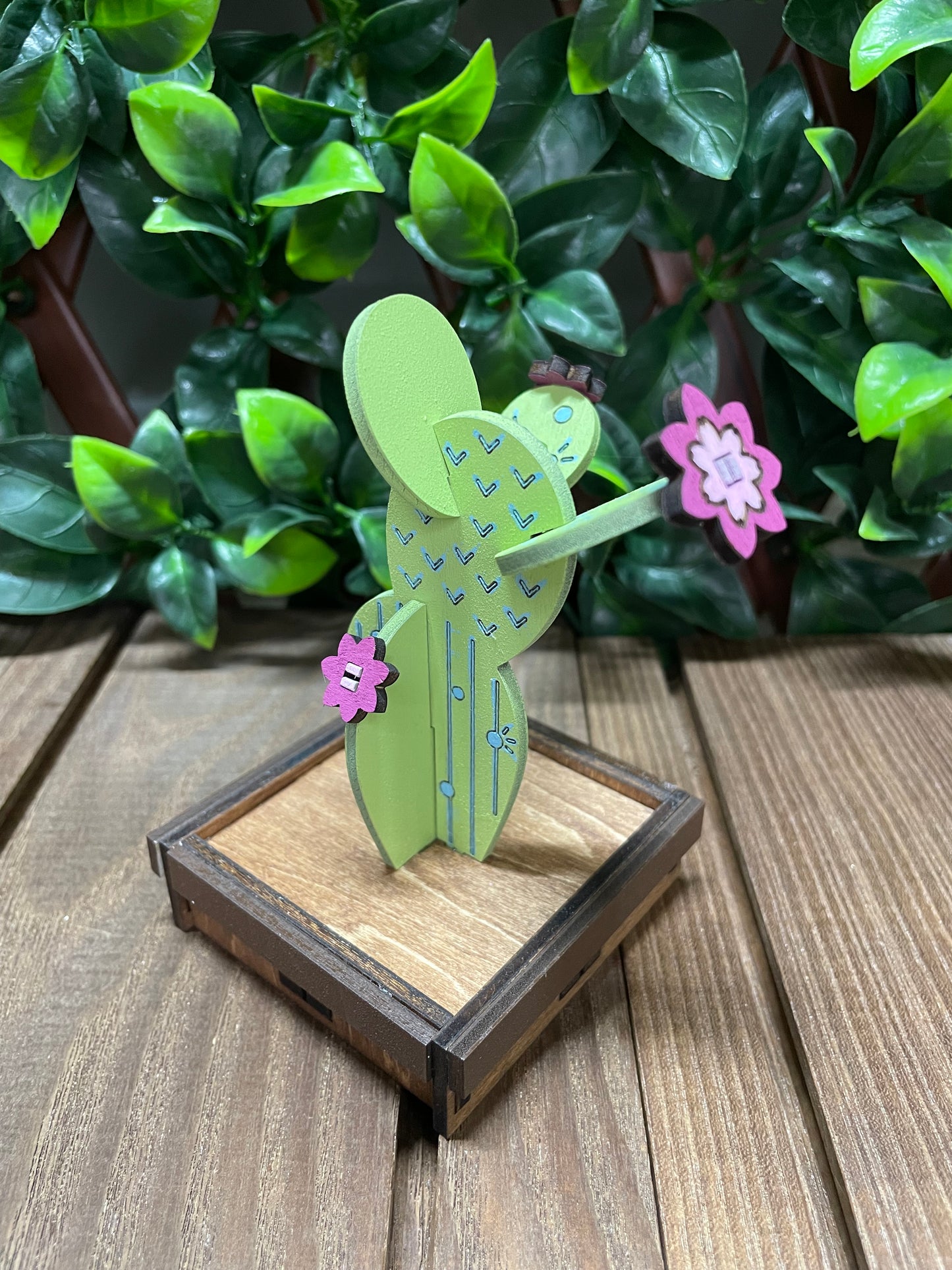 Bonsai Wooden Cactus