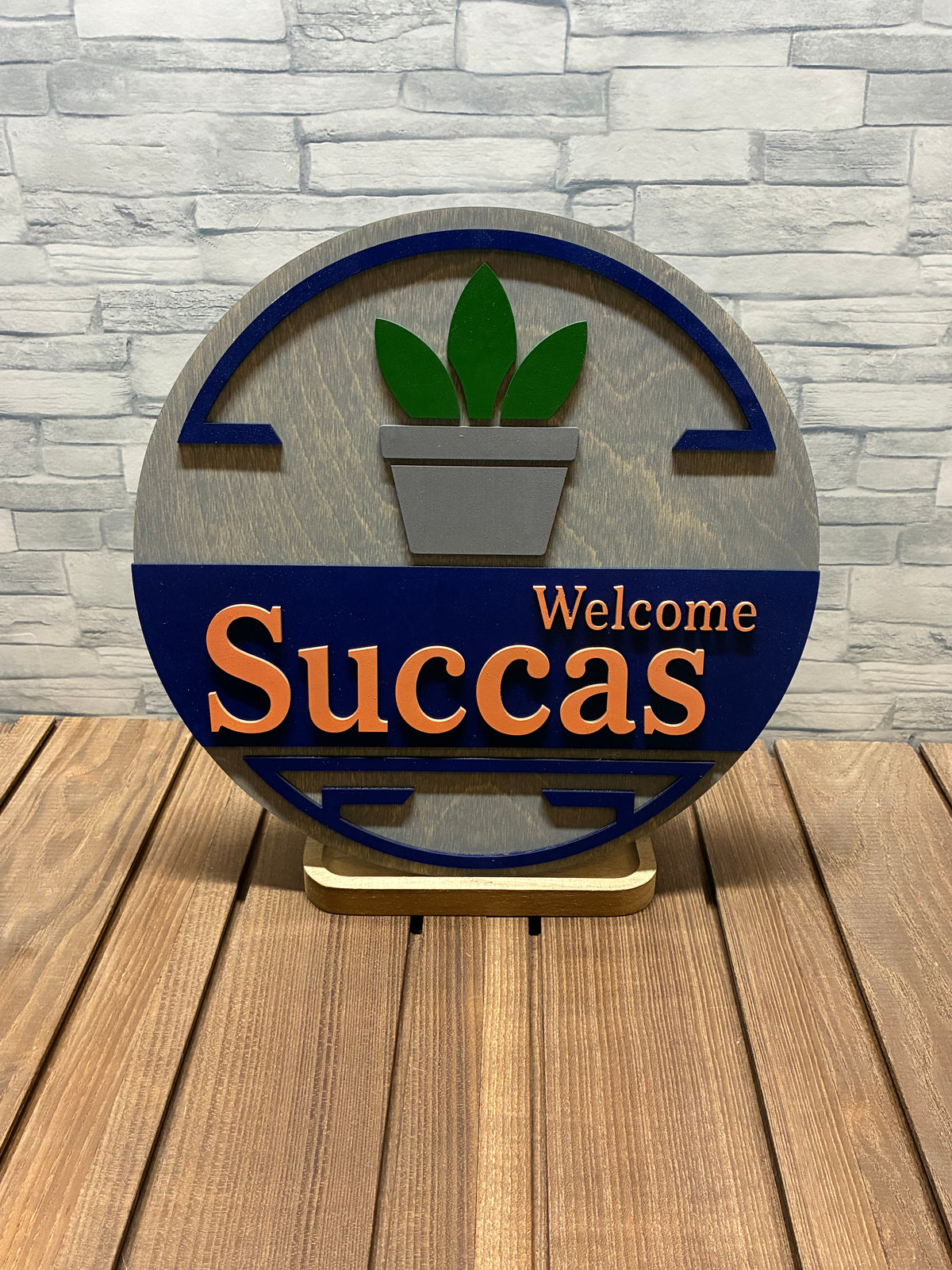 Welcome Succas - Door Wall Sign Hanger