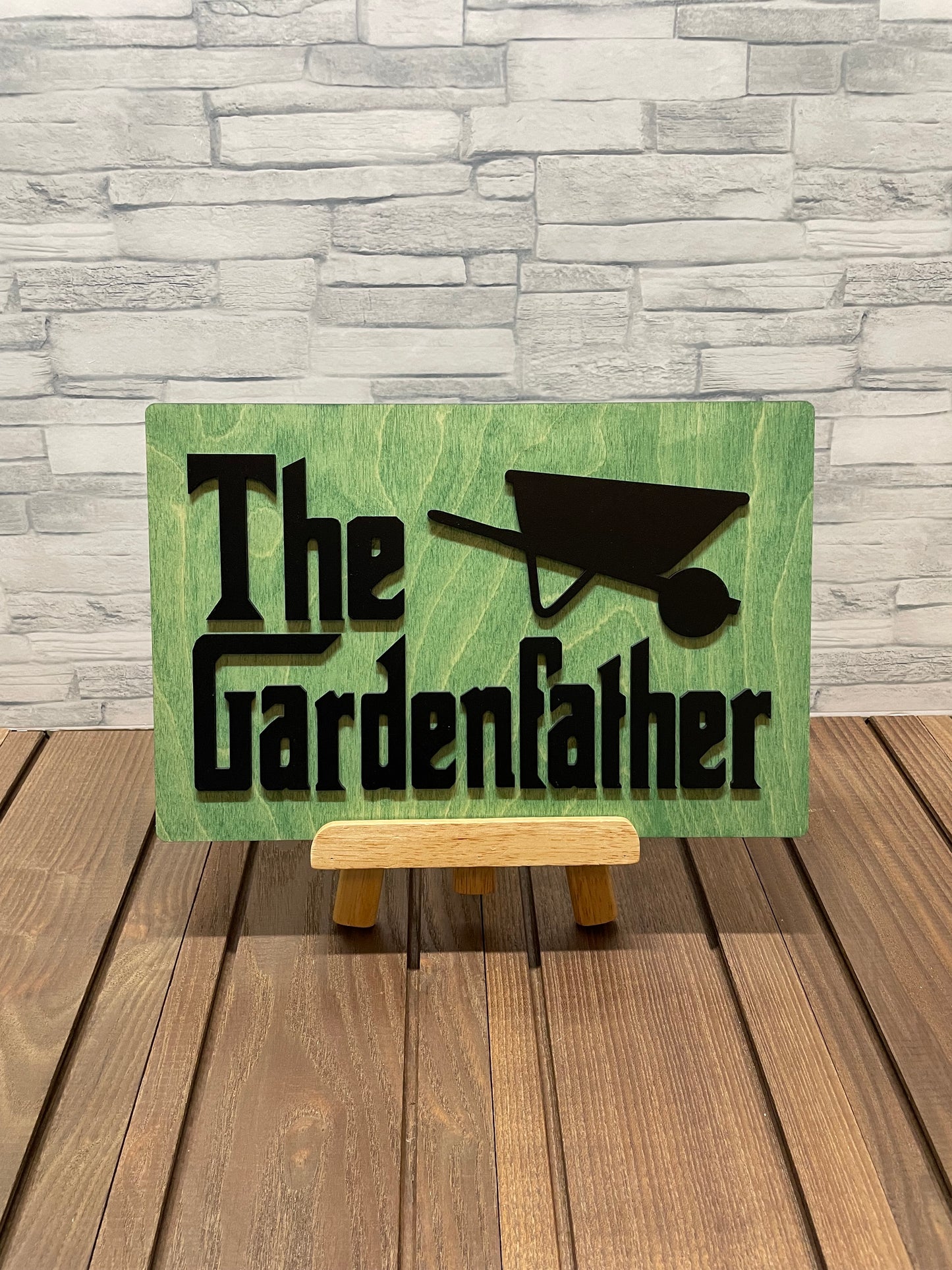 The Gardenfather Wood Wall Sign