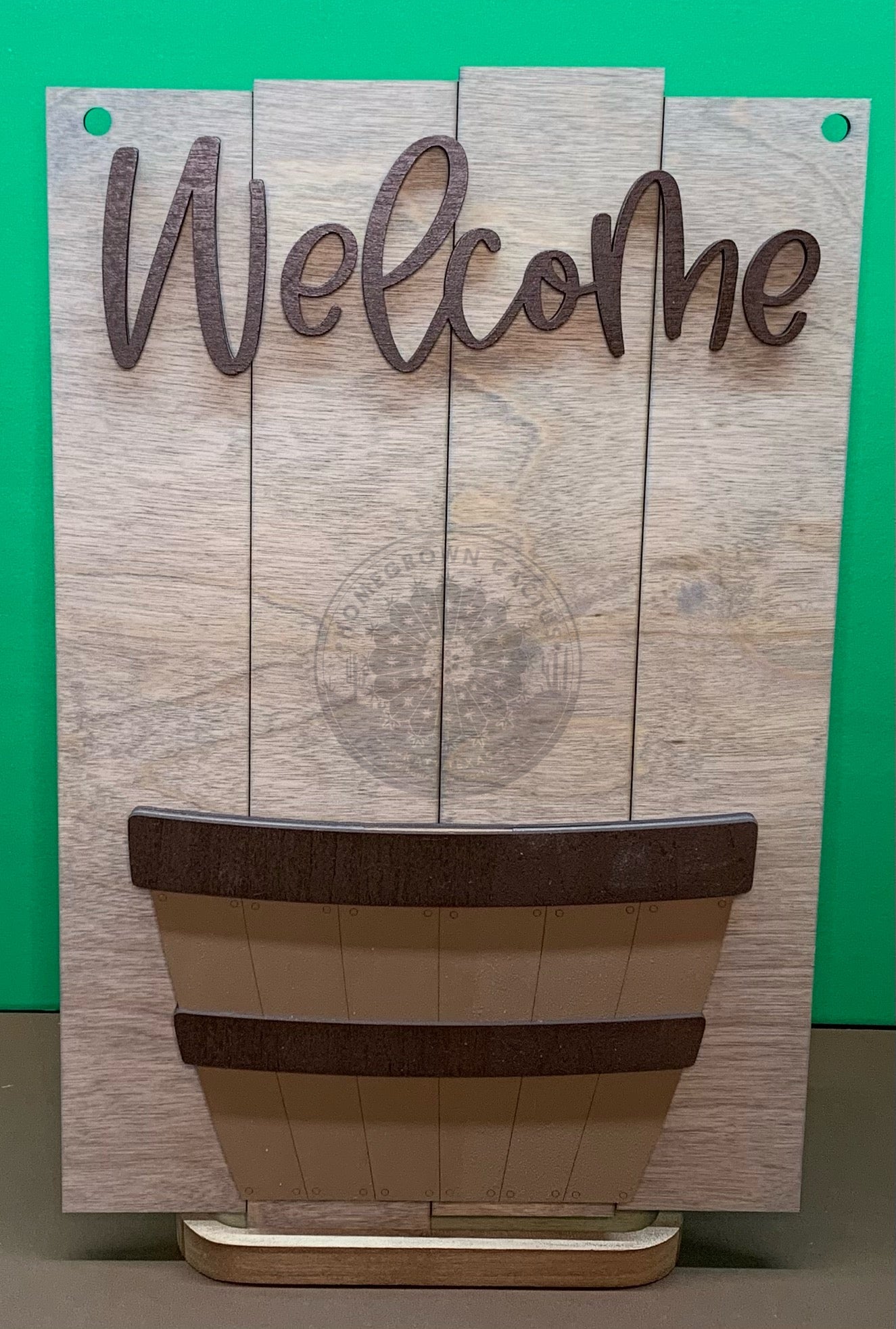 Apple Basket Backer - Interchangeable Flower Basket Sign