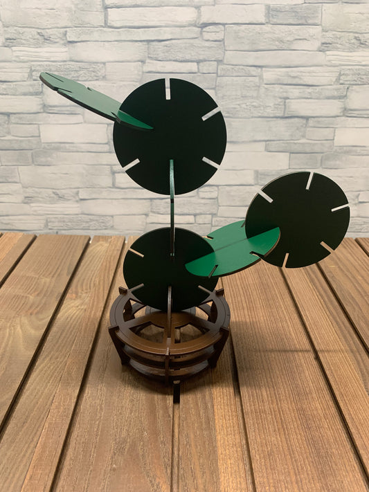 Prickly Pear Wooden Cactus Coasters