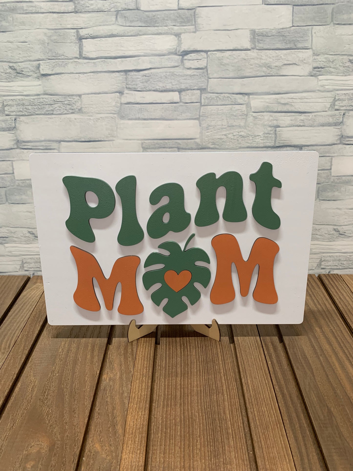 Plant Mom Wood Wall Sign Door Hanger
