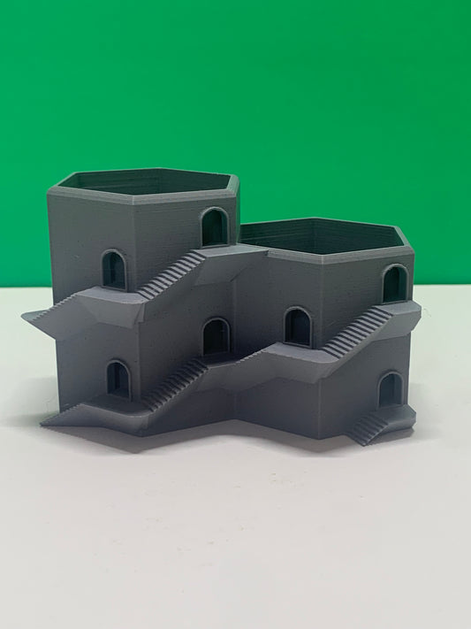 Spiral Tower Double Planter