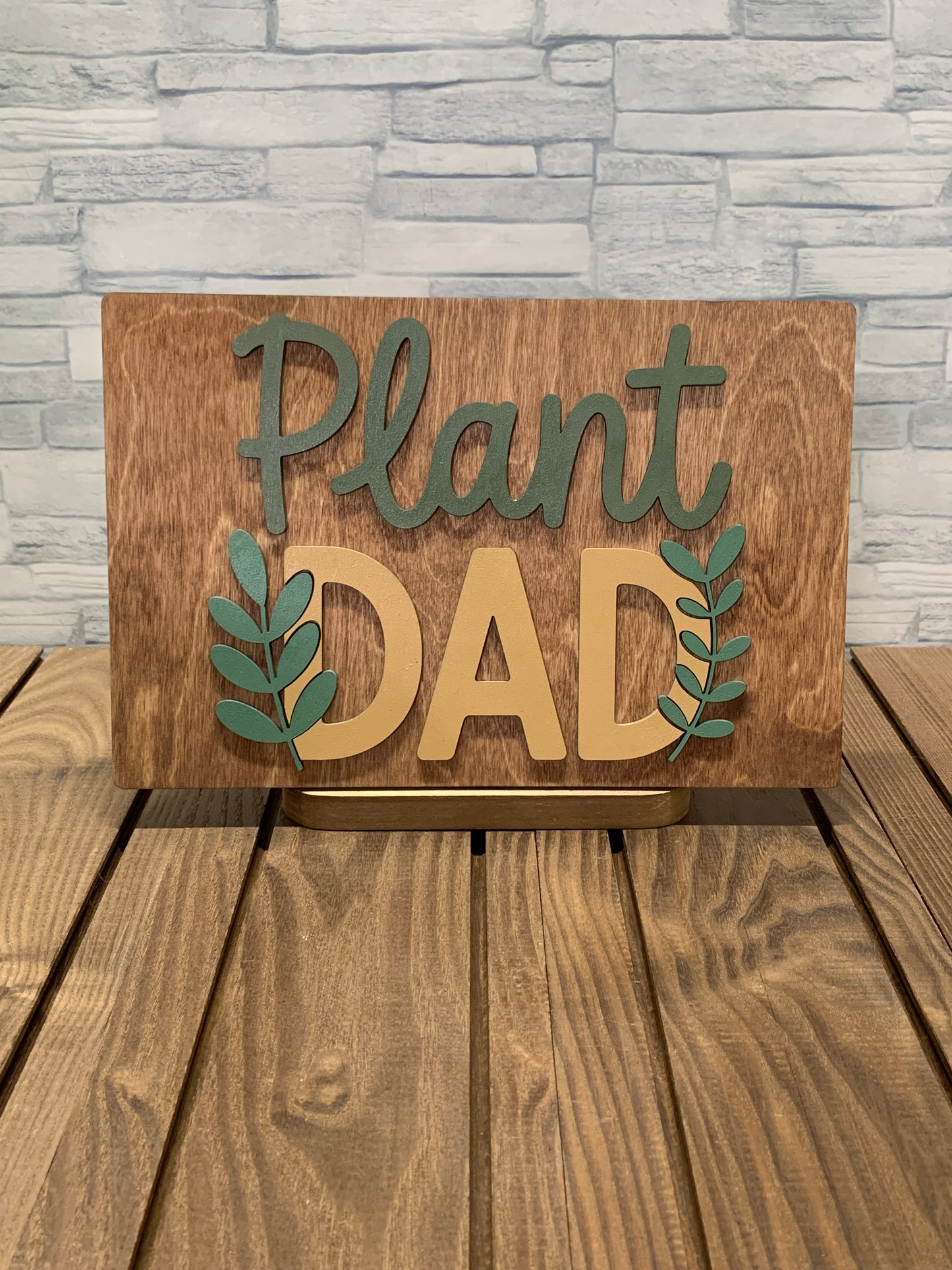 Plant Dad - Wood Wall Hanger Door Sign