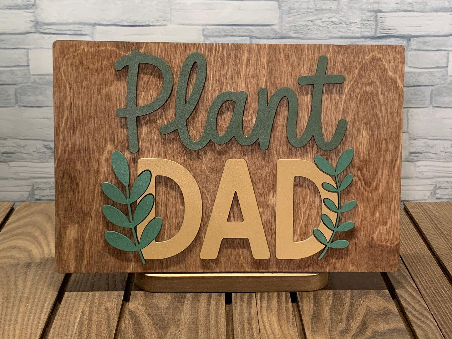 Plant Dad - Wood Wall Hanger Door Sign