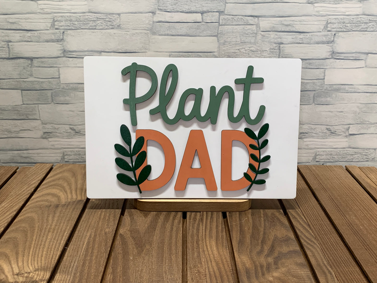 Plant Dad - Wood Wall Hanger Door Sign