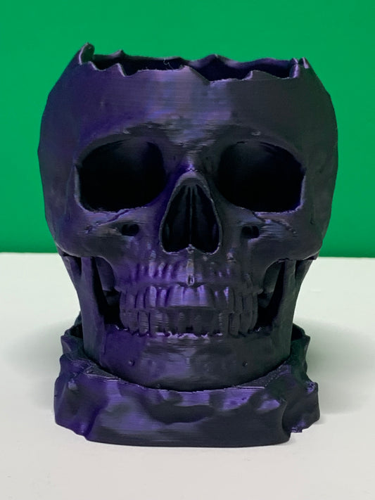 Skull Pot with Tray