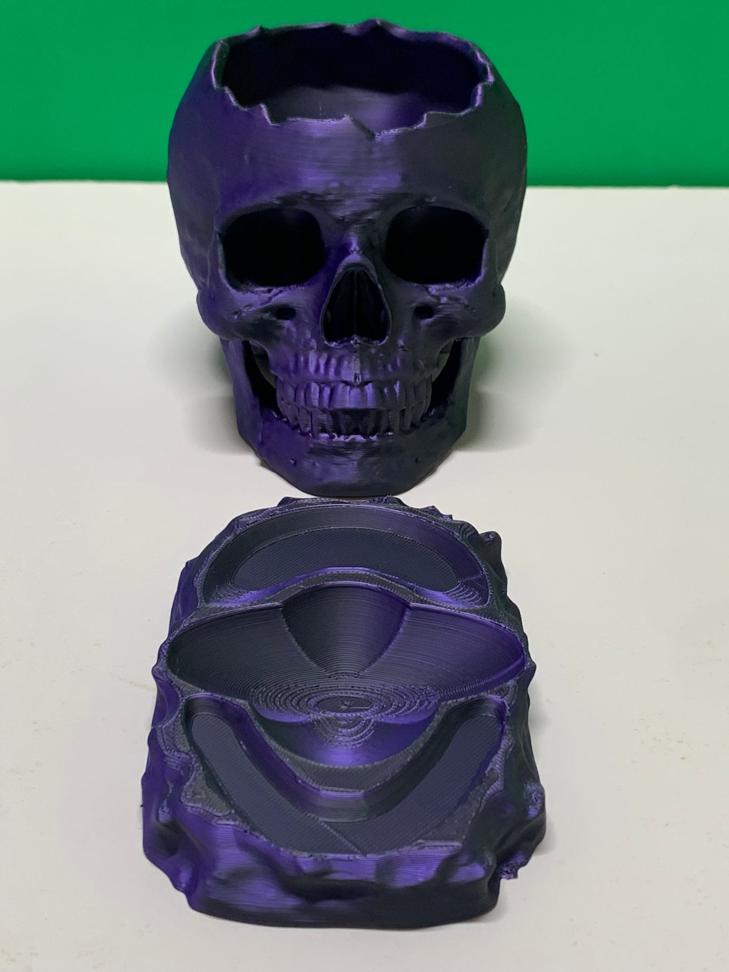 Skull Pot with Tray